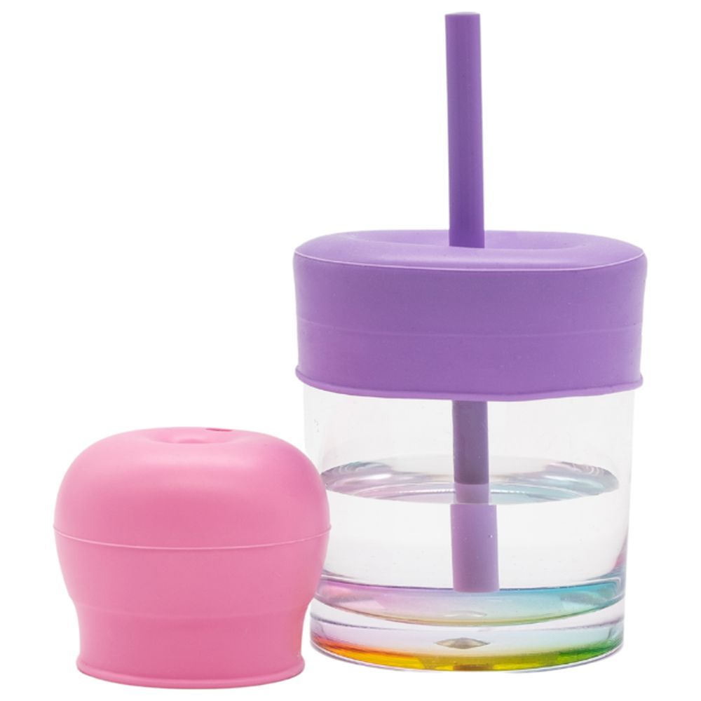 TW Bento Box - Snug Straw W/ Lids - Pink & Purple