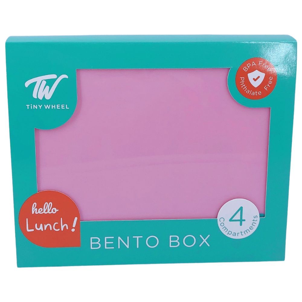 TW Bento Box - 4 Compartments Bento Box - Pink