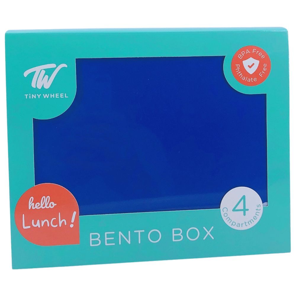 TW Bento Box - 4 Compartments Bento Box - Blue