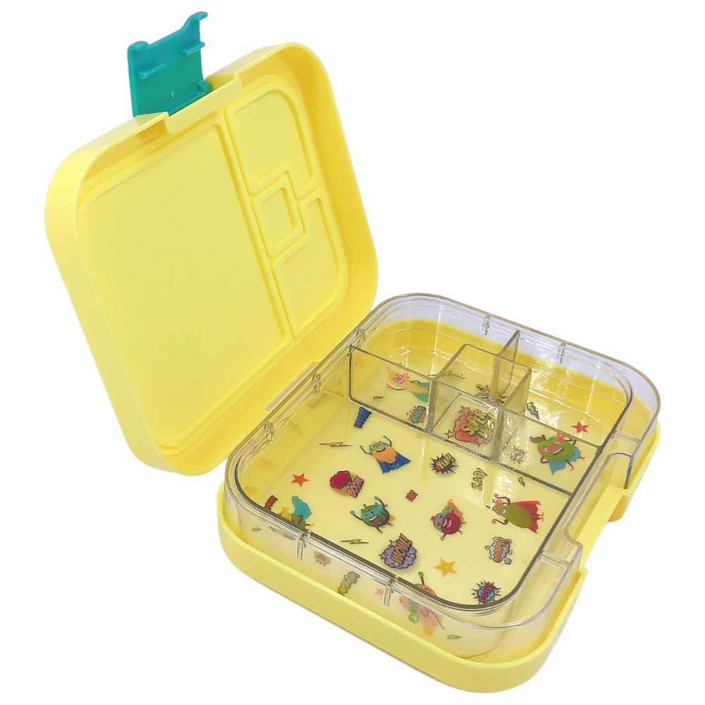 TW Bento Box - 4 Compartments Bento Box - Yellow