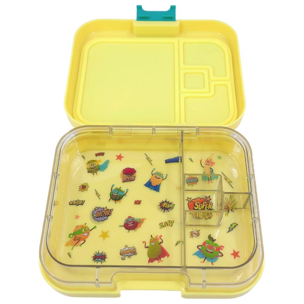 TW Bento Box - 4 Compartments Bento Box - Yellow