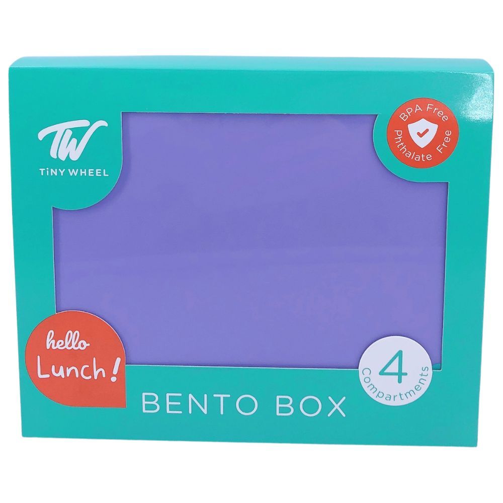 TW Bento Box - 4 Compartments Bento Box - Purple