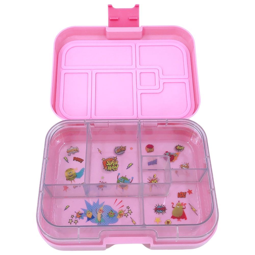 TW Bento Box - 6 Compartments Bento Box - Pink