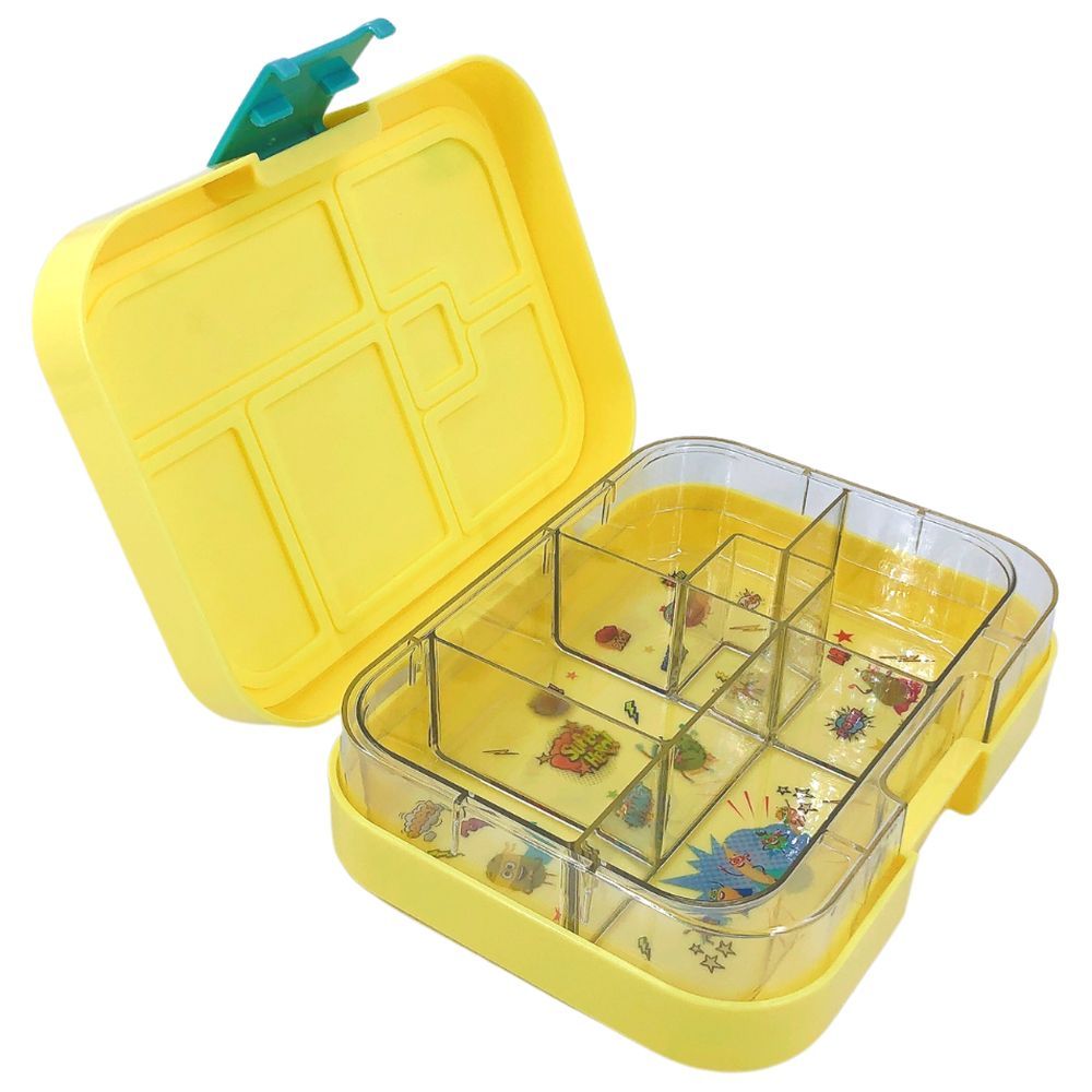 TW Bento Box - 6 Compartments Bento Box - Yellow