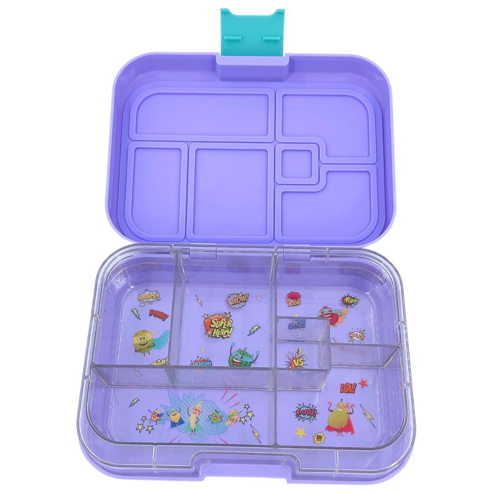 TW Bento Box - 6 Compartments Bento Box - Purple