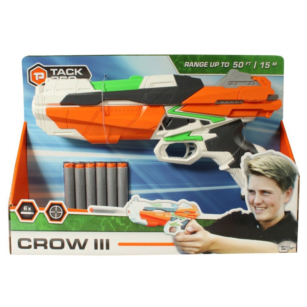 Tack Pro - Crow III Foam Blaster Gun With 6 Darts  
  