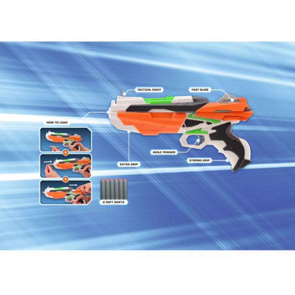 Tack Pro - Crow III Foam Blaster Gun With 6 Darts  
  