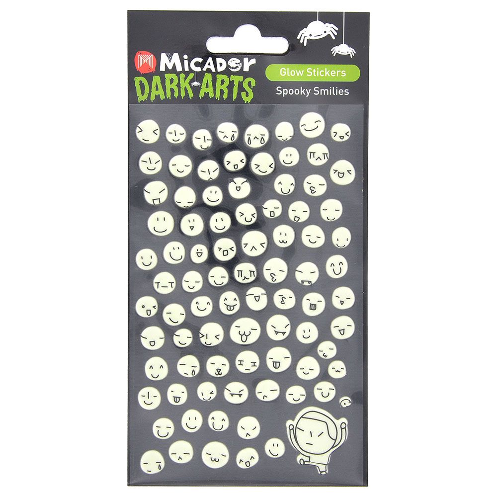 Micador - Spooky Eyes Glow Stickers 1 Pack - Assorted