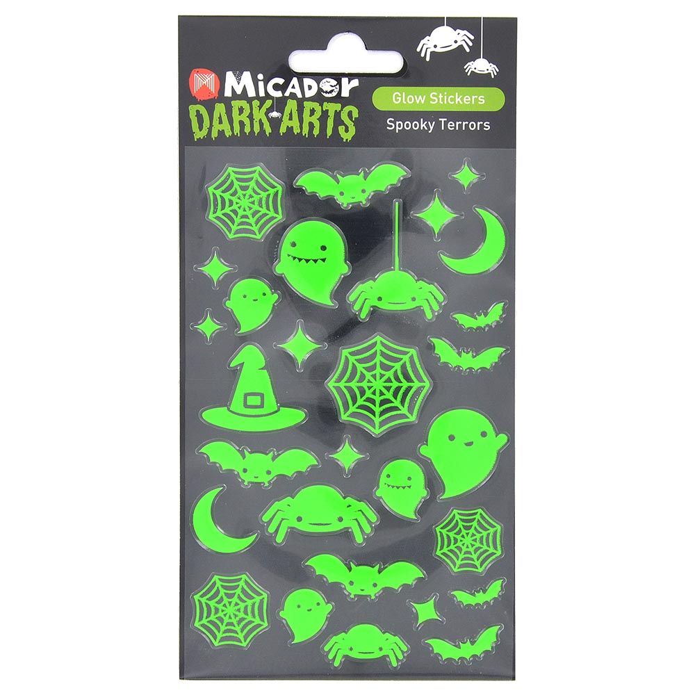 Micador - Spooky Eyes Glow Stickers 1 Pack - Assorted