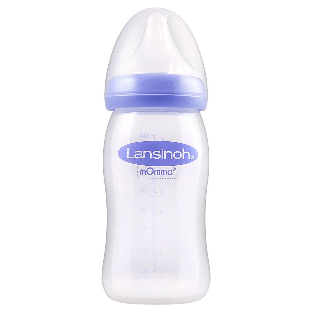 Lansinoh - Feeding Bottle 240ml With Natural Wave Teat