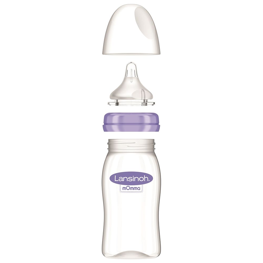 Lansinoh - Feeding Bottle 240ml With Natural Wave Teat