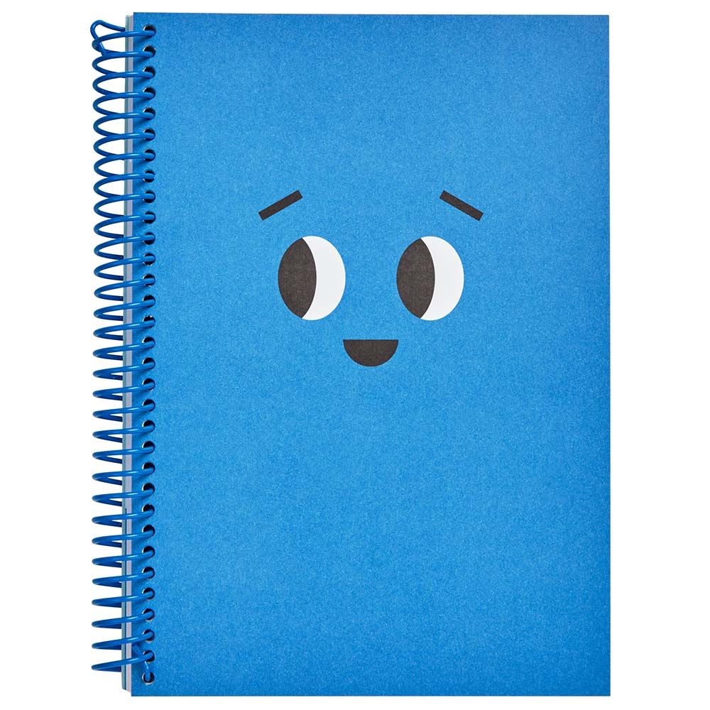 kikki.K - A5 Everyday Spiral Notebook Smile - Blue