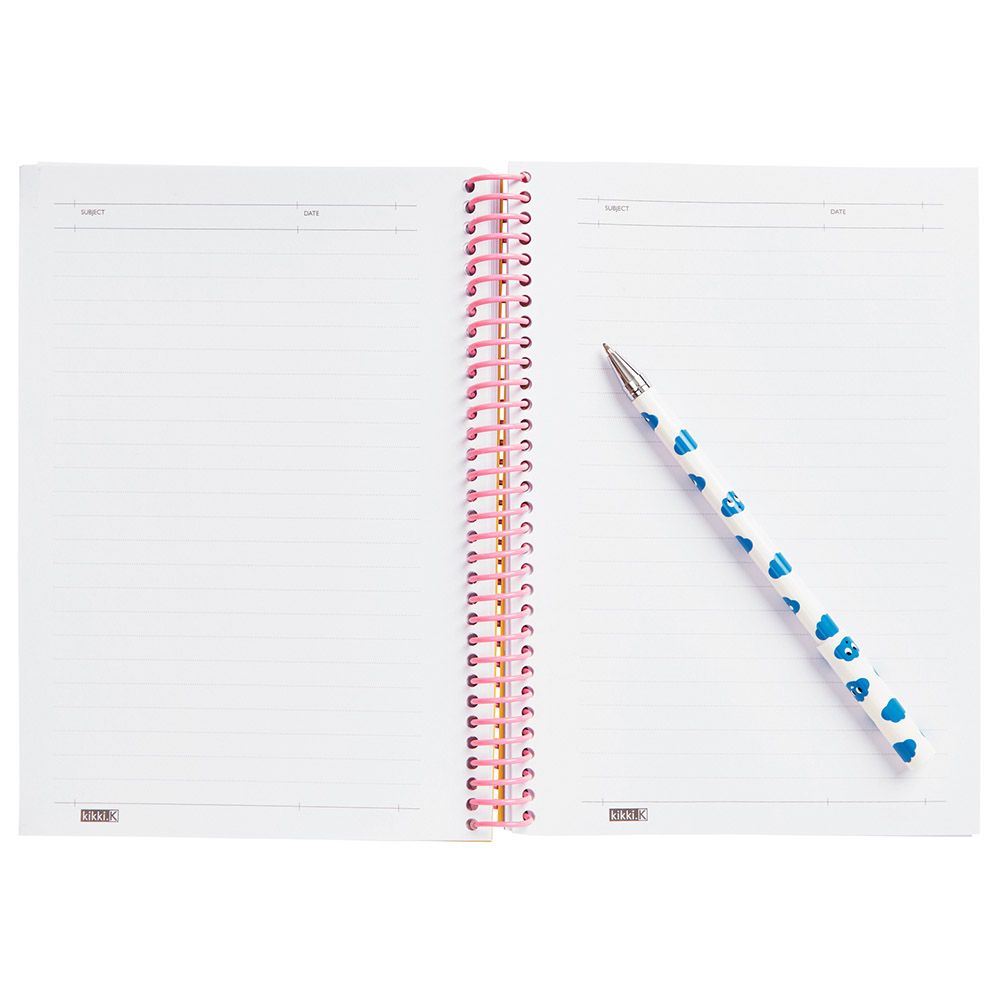 kikki.K - A5 Everyday Spiral Notebook Smile - Pink