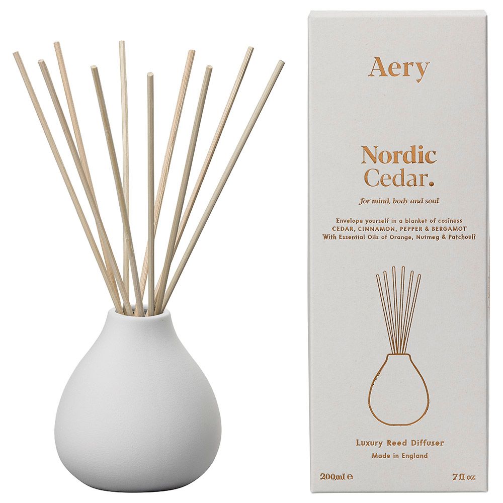 Aery - Nordic Cedar Diffuser - White 