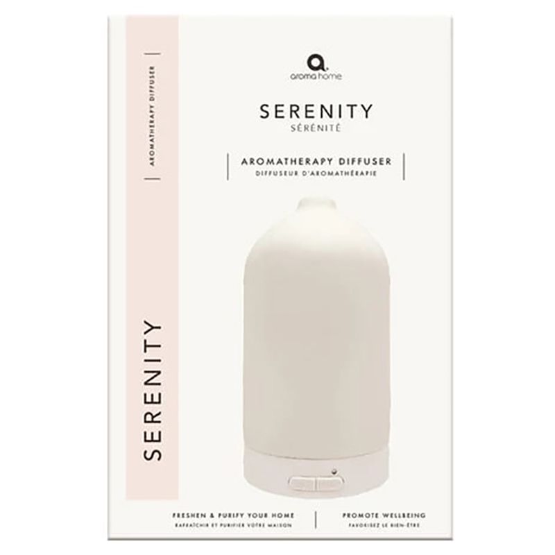 Aroma Home - Ceramic Serenity Ultrasonic Diffuser - Cream