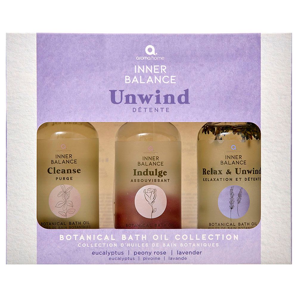 Aroma Home - Unwind Cleanse Bath Oil Gift Set 