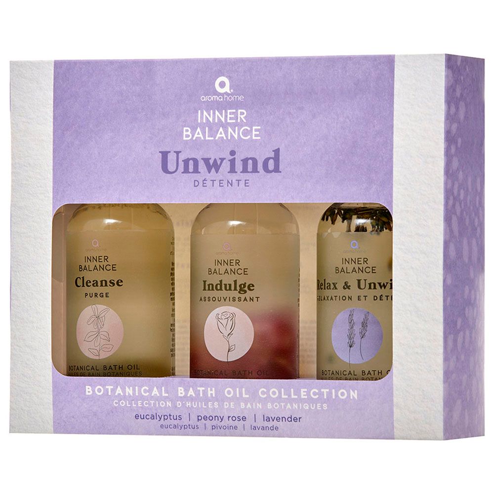 Aroma Home - Unwind Cleanse Bath Oil Gift Set 