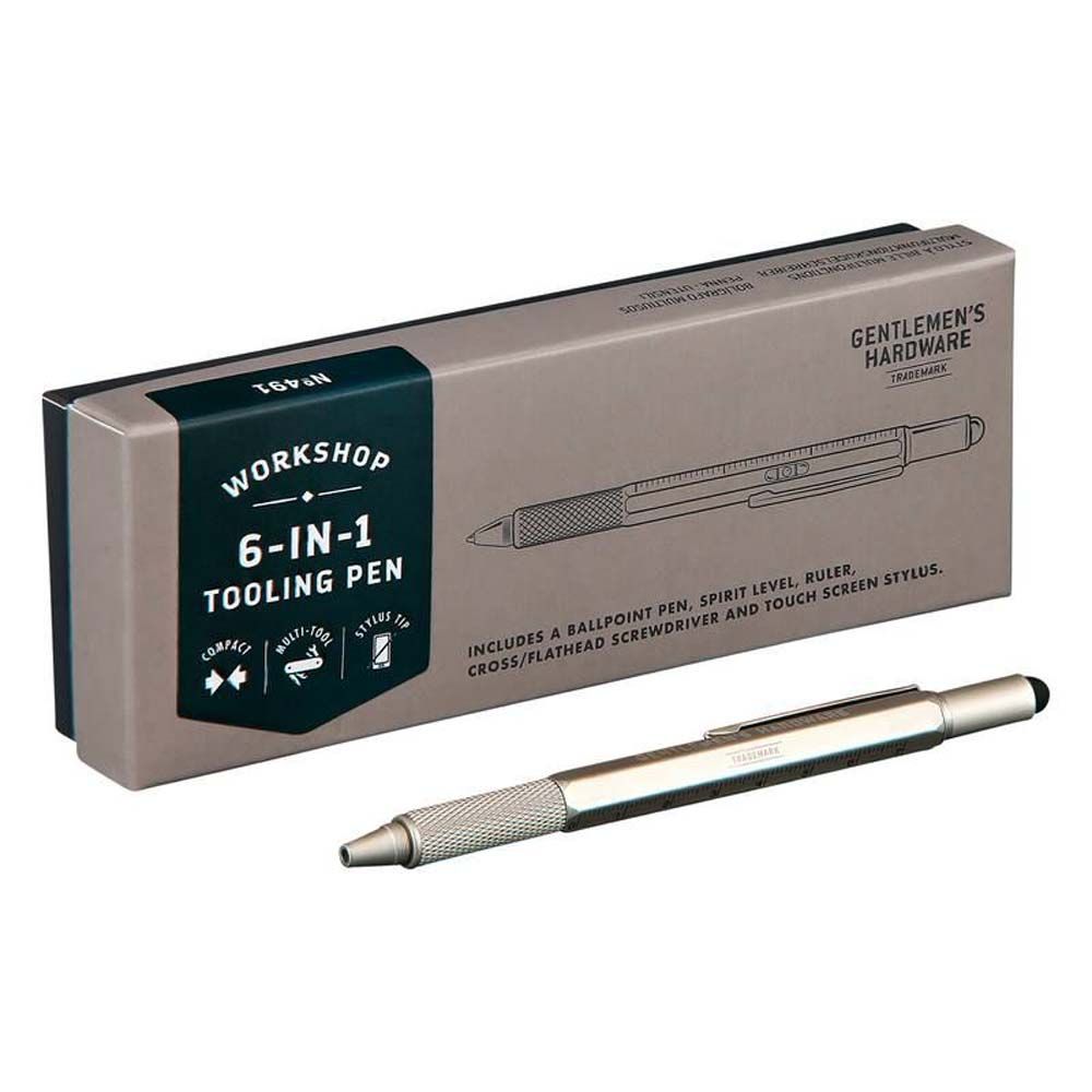 Gentlemen's Hardware - 6-In-1 Tooling Pen - Silver