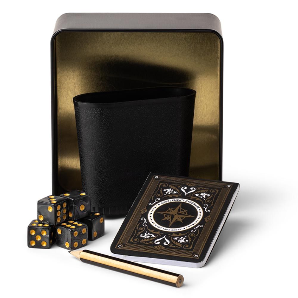 Gentlemen's Hardware - Push Your Luck Dice Game - Black