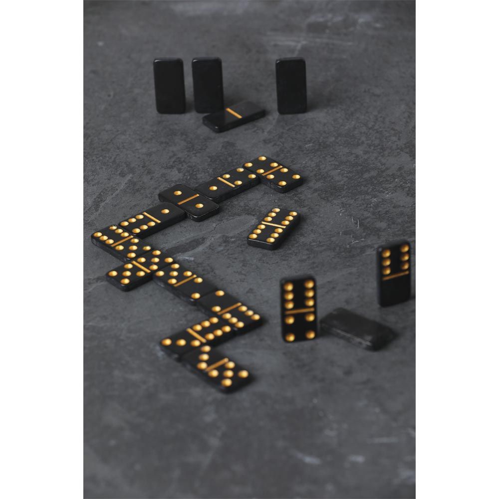 Gentlemen's Hardware - Double Six Dominoes - Black