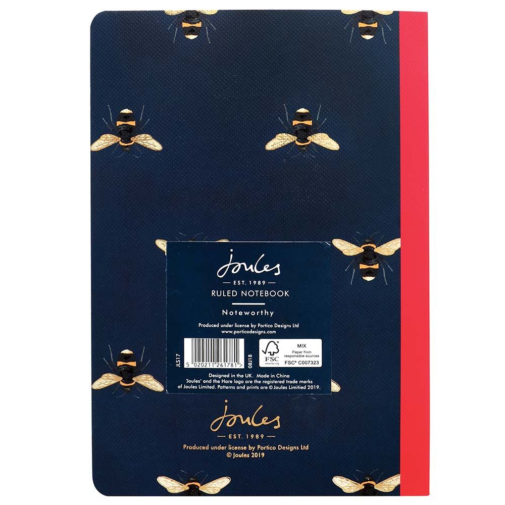 Joules - Bees Pocket A5 Notebook