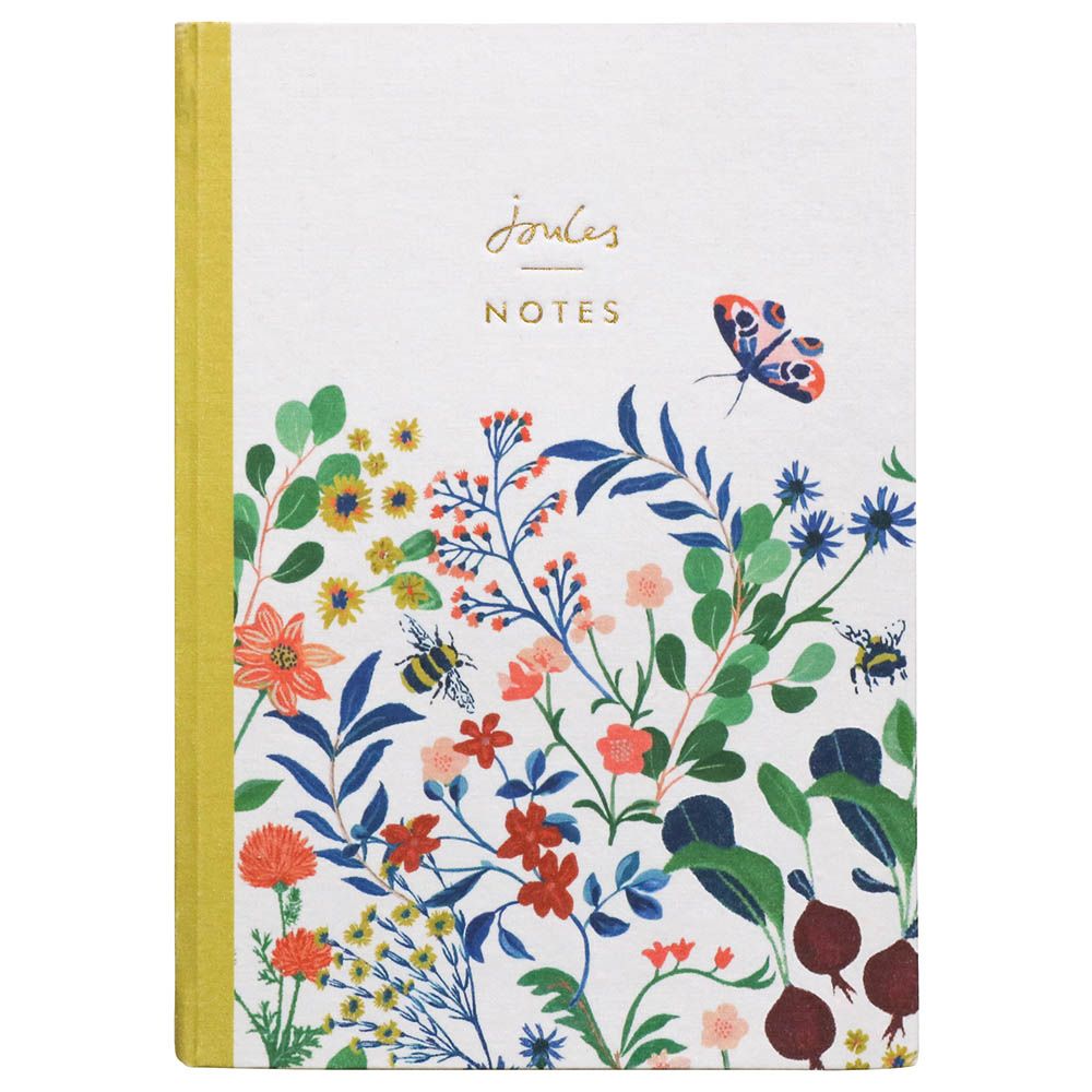 Joules - Floral Print A5 Linen Notebook