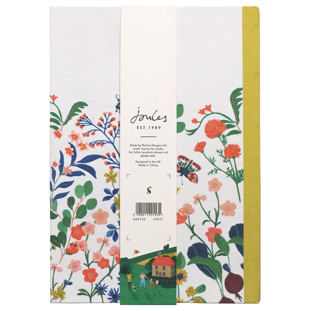 Joules - Floral Print A5 Linen Notebook