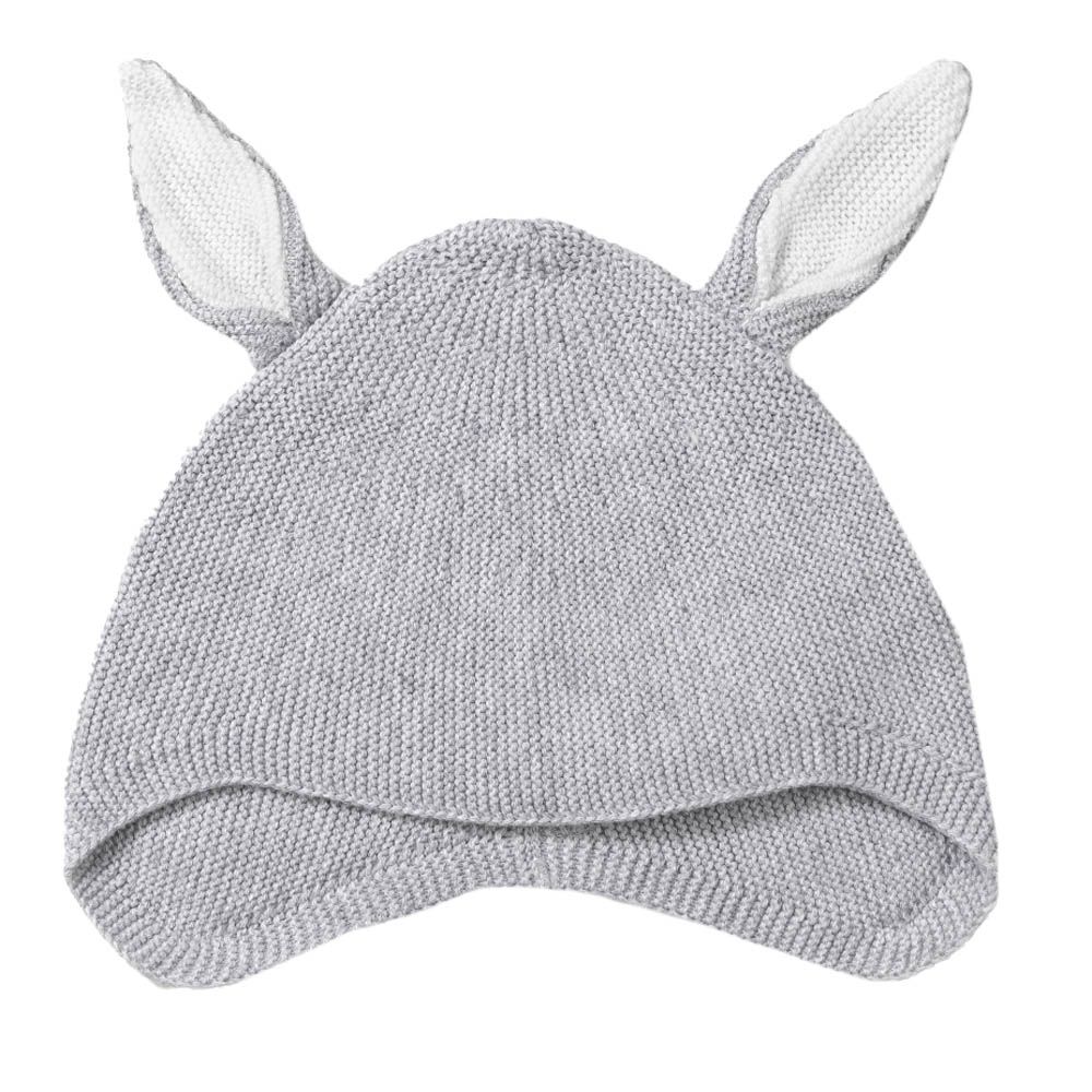 Kit & Kin - Baby Bunny Hat - Grey