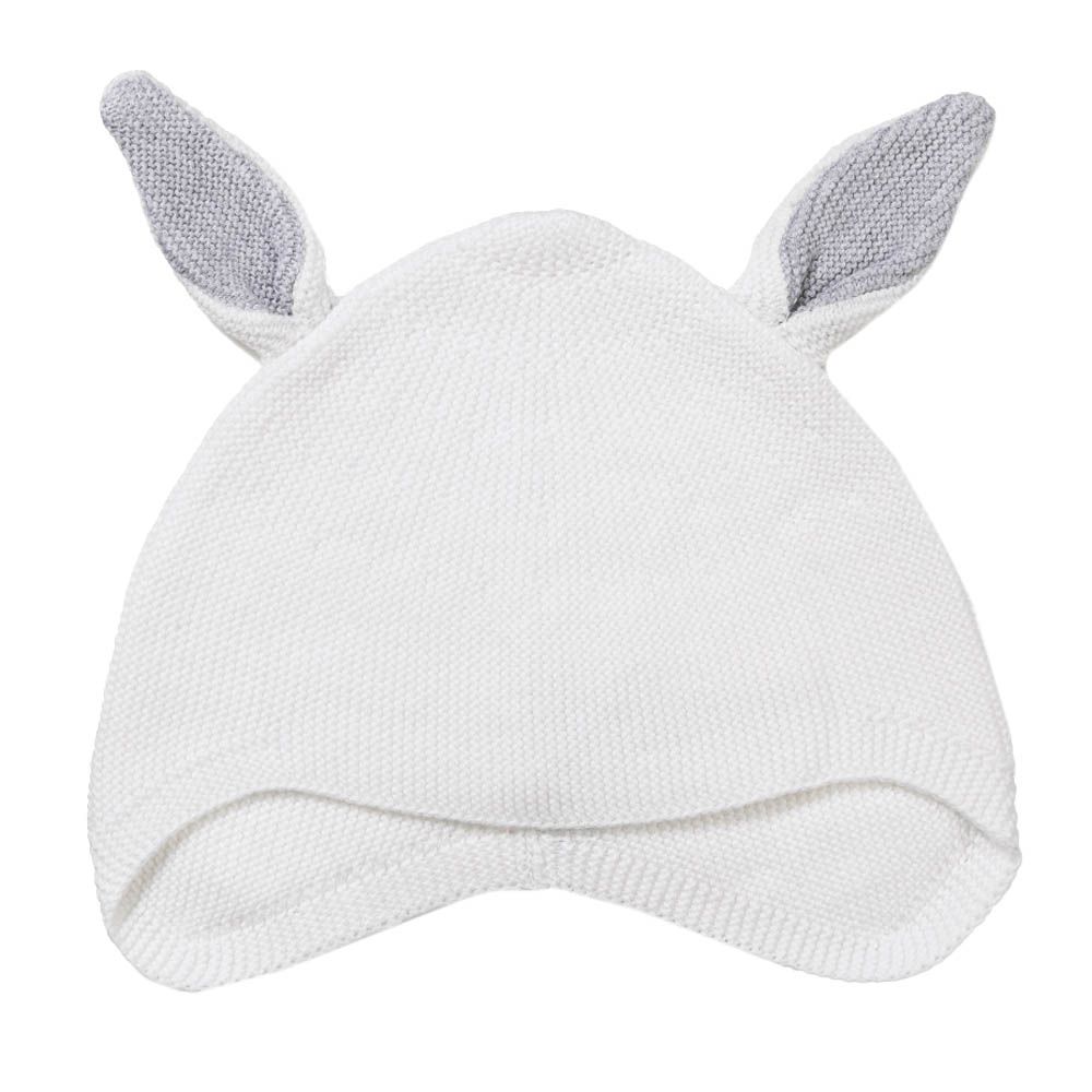 Kit & Kin - Baby Bunny Hat - White