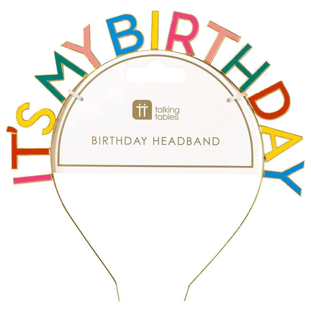 Talking Tables - Brights 'It's My Birthday' Alloy Headband