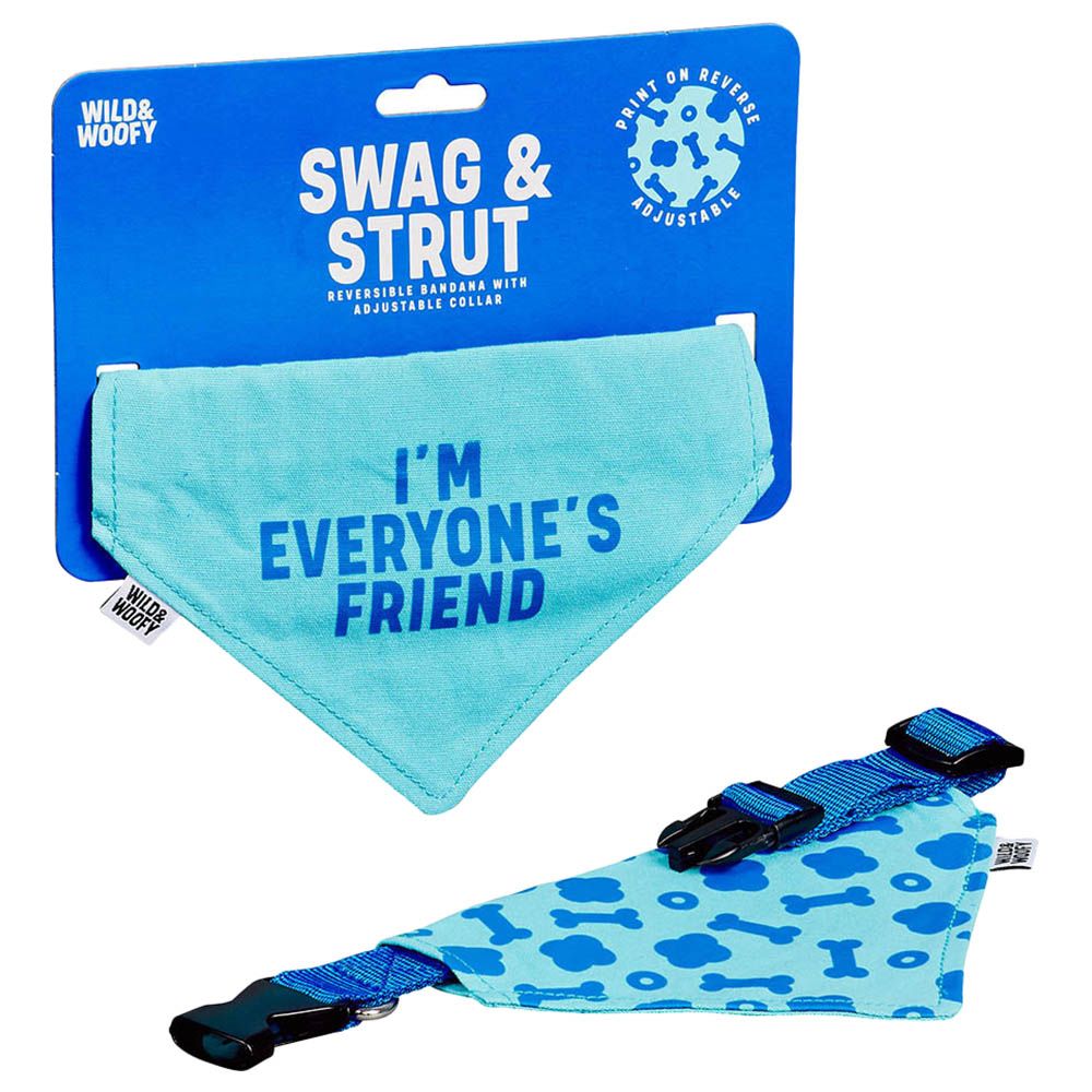 Wild & Woofy - Reversible Bandana - Everybody's Friend