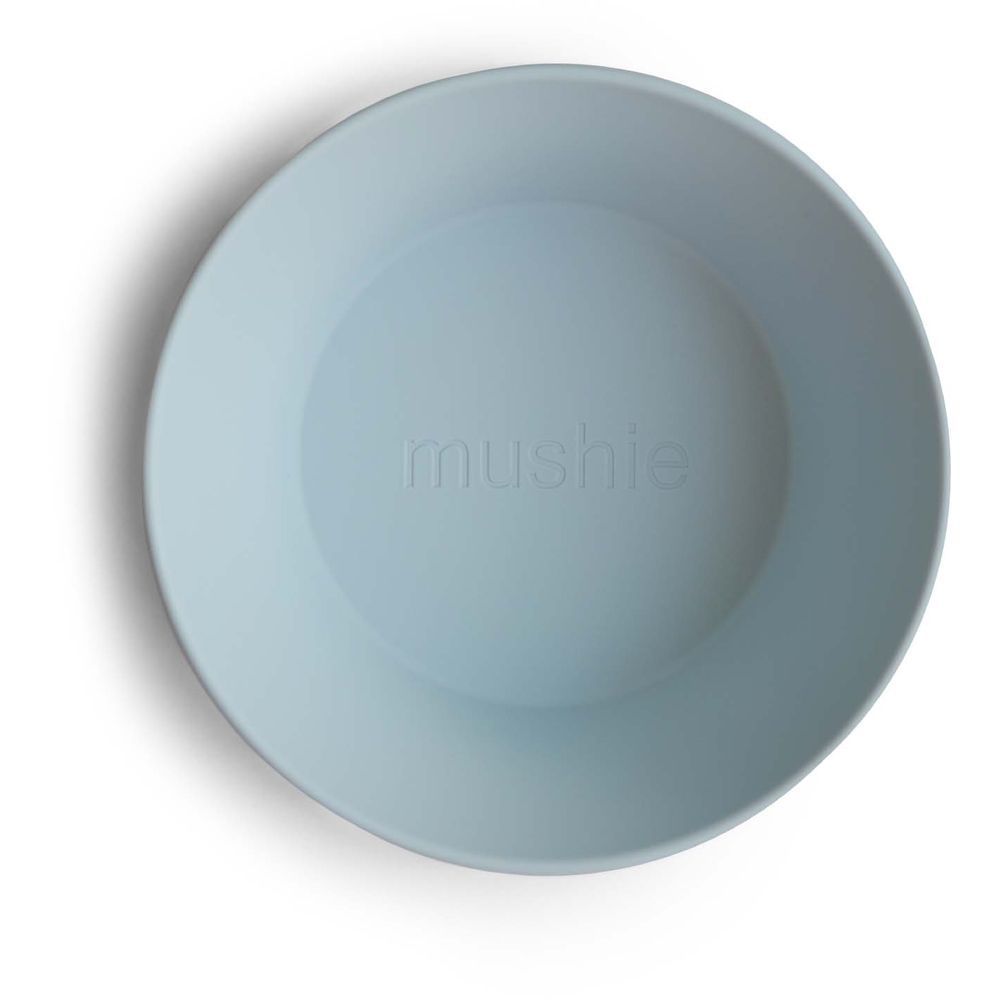 Mushie - Round Dinner Bowl - Pack of 2 - Powder Blue