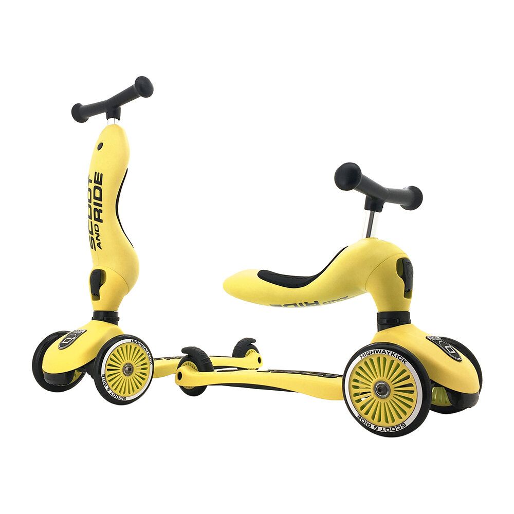 Scoot & Ride - 2-in-1 Scooter Highwaykick 1 - Lemon