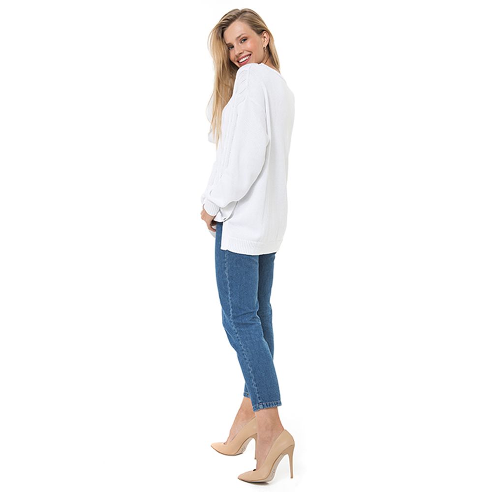 Accouchee - Cozy Strike White Pregnancy/Nursing Knitwear