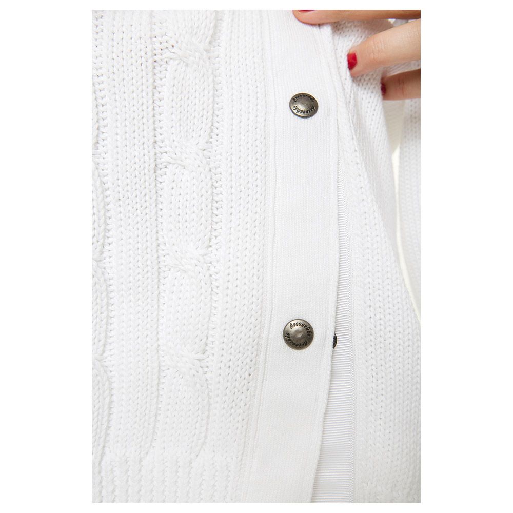 Accouchee - Cozy Strike White Pregnancy/Nursing Knitwear