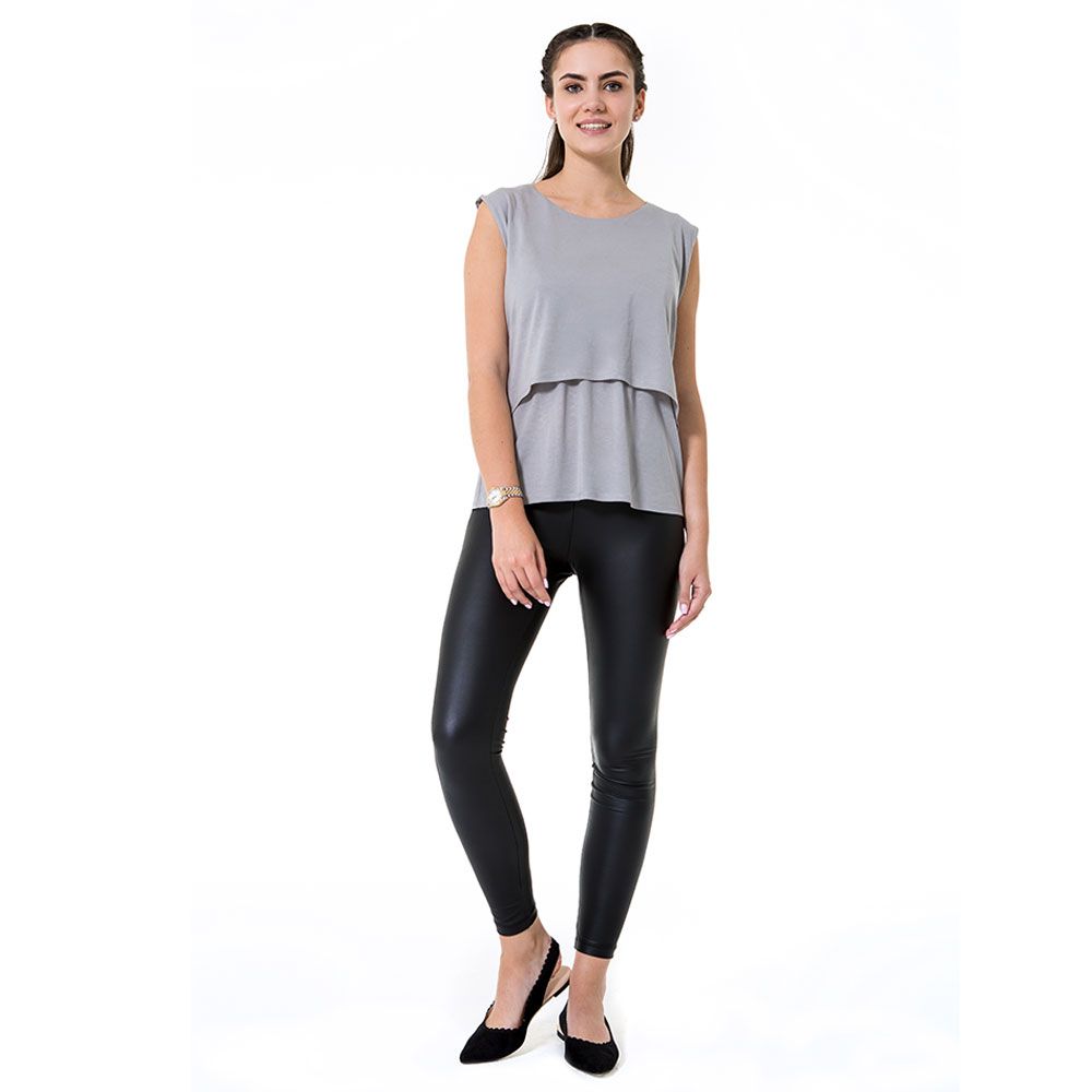 Accouchee - Spatious Breastfeeding Top - Grey