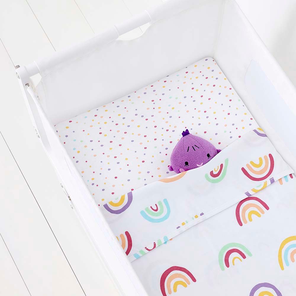 Snuz - SnuzPod Crib Fitted Sheets Pack of 2 - Colour Rainbow