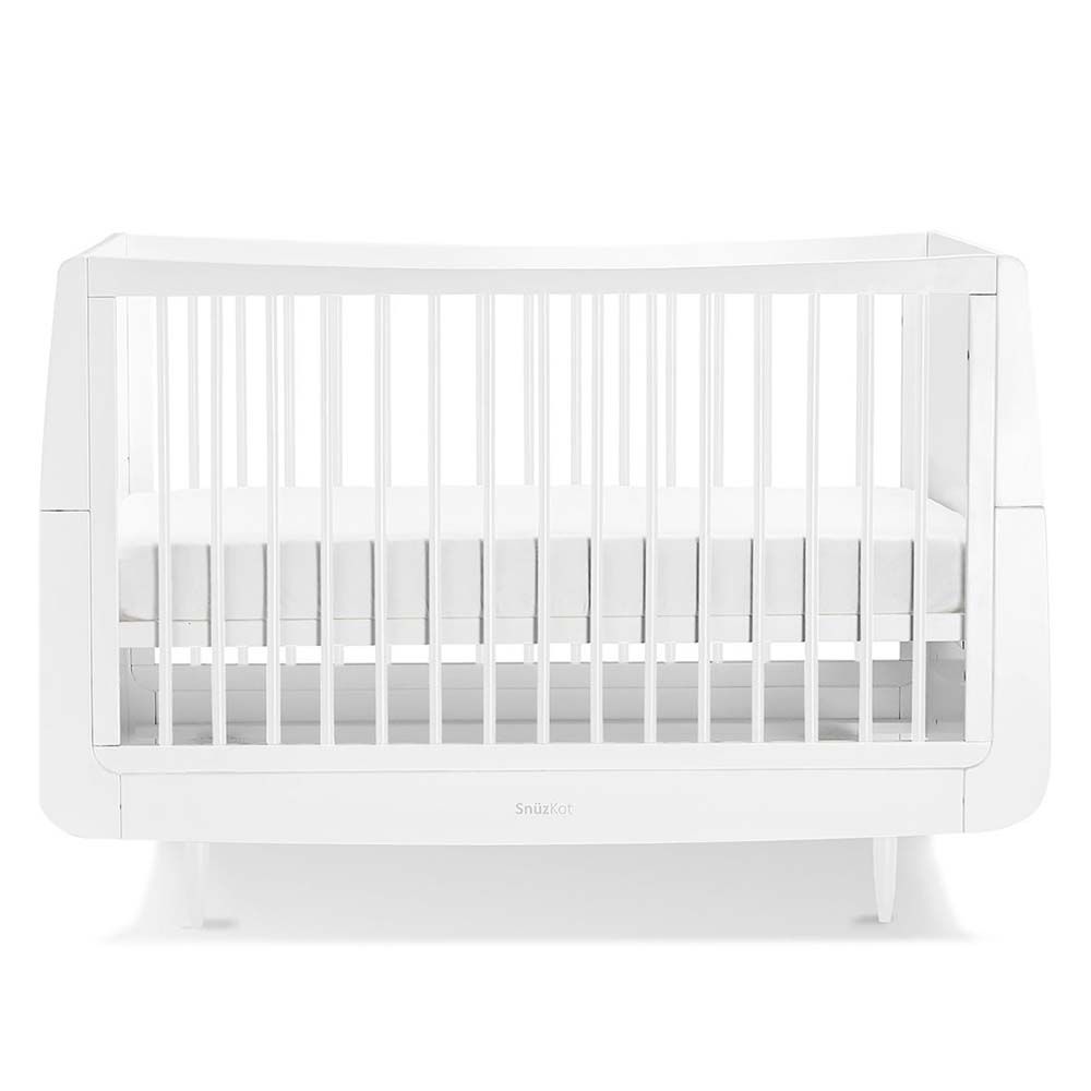 Snuz - SnuzKot Skandi Wooden Cot Bed - White