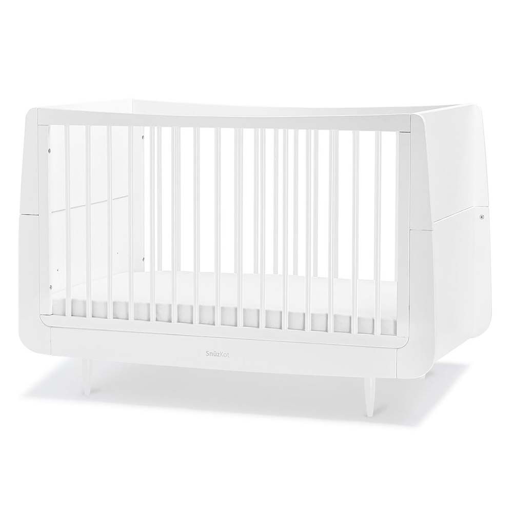 Snuz - SnuzKot Skandi Wooden Cot Bed - White