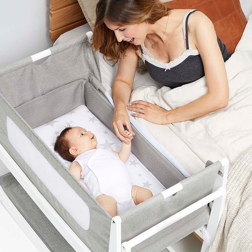 Snuz - SnuzPod 4 Bedside Wooden Crib - Dusk