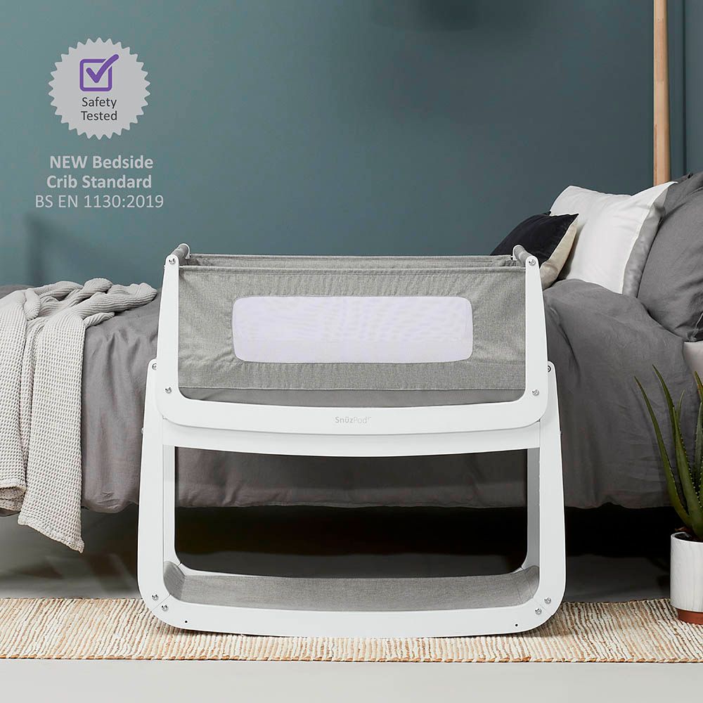 Snuz - SnuzPod 4 Bedside Wooden Crib - Dusk