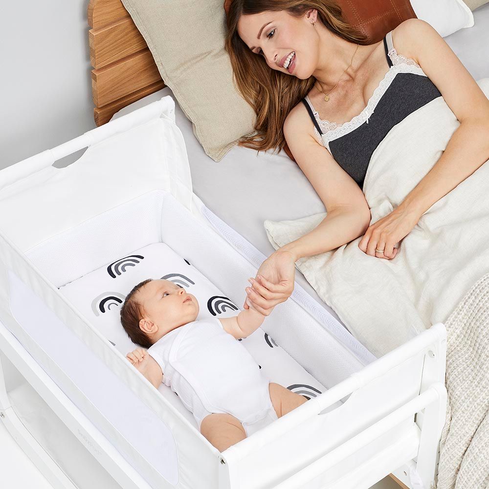 Snuz - SnuzPod 4 Bedside Wooden Crib - White