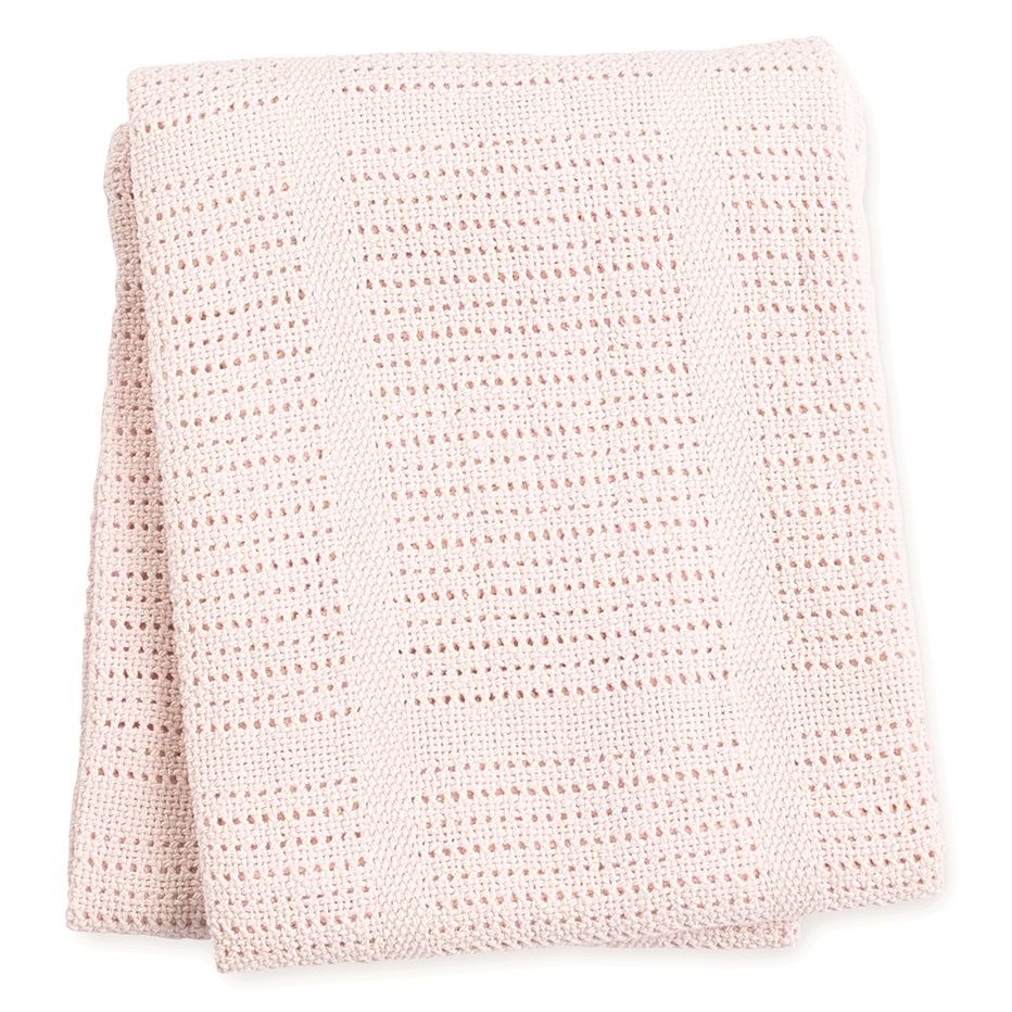 lulujo - Cellular Baby Blanket - Pink