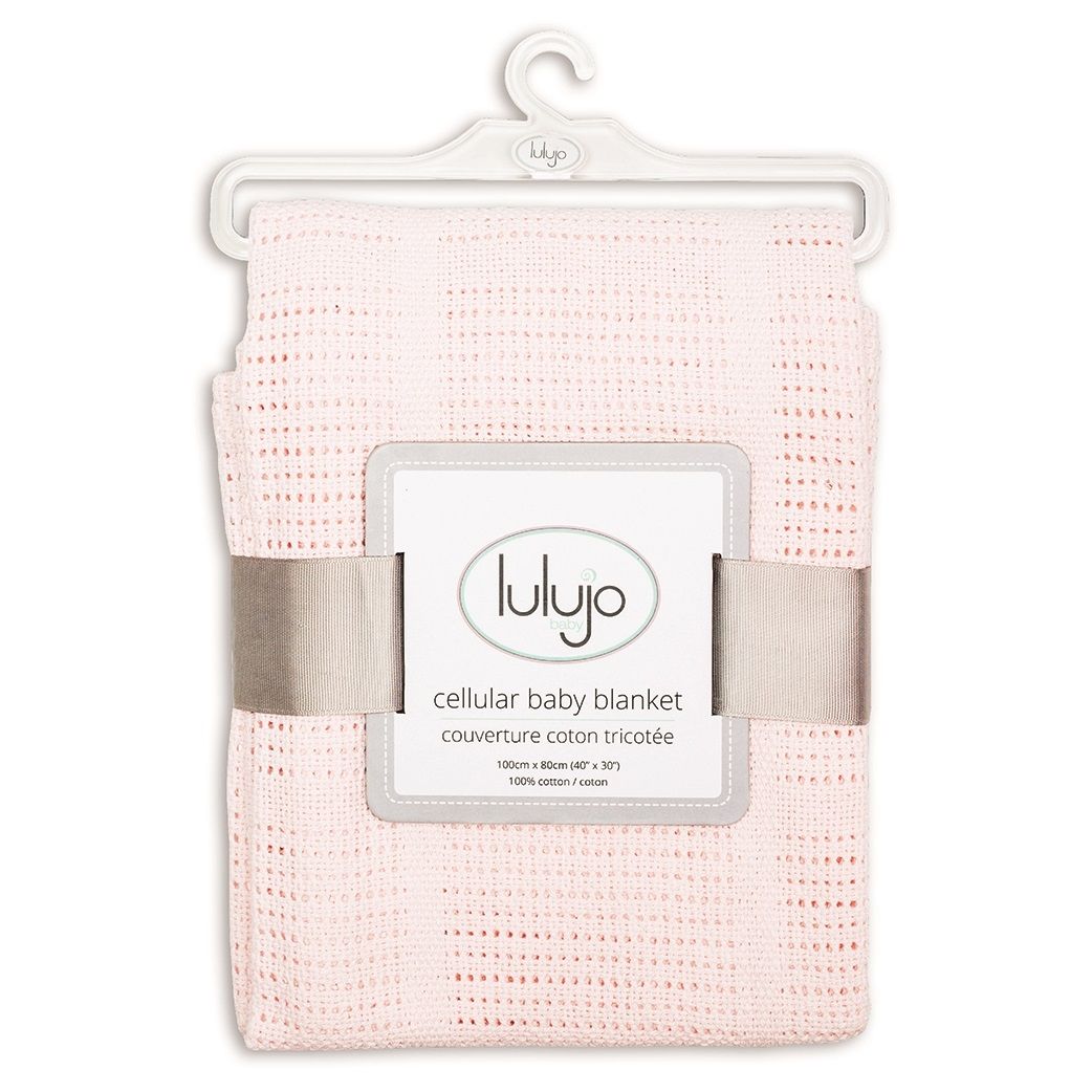 lulujo - Cellular Baby Blanket - Pink