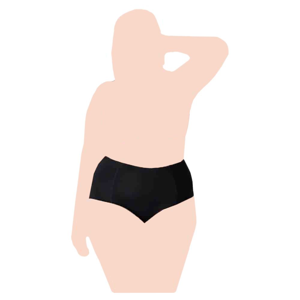 Viita Protection - Seamless Leak-Proof High Waist Underwear - Black