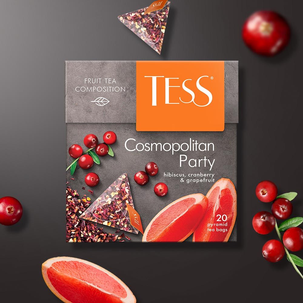 Tess - Herbal Cosmopolitan Party Teabag - Pack of 20 - 2g