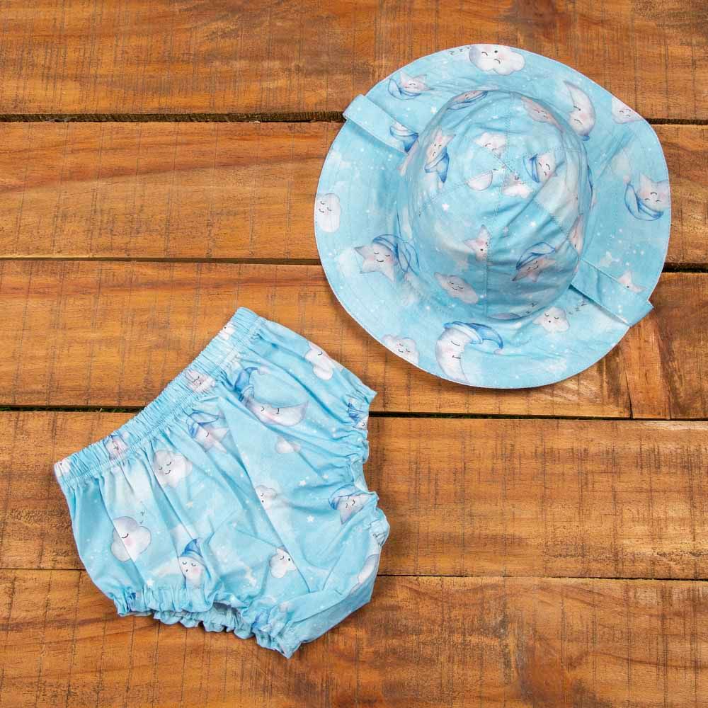 Little West Street - Celestial Blue Organic Diaper Cover