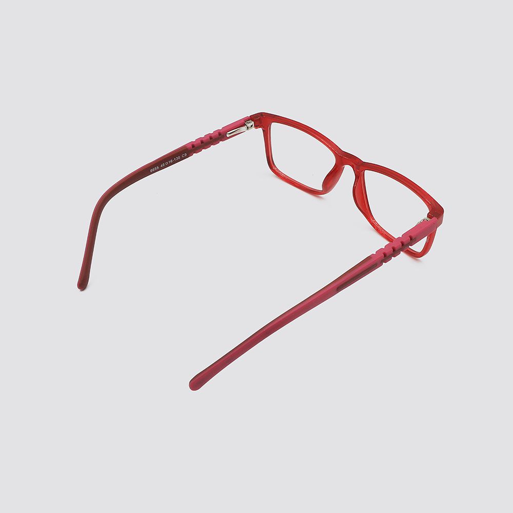 Oxygen - Kid's Frame 6655 - C9 With Anti-blue Lens - Red