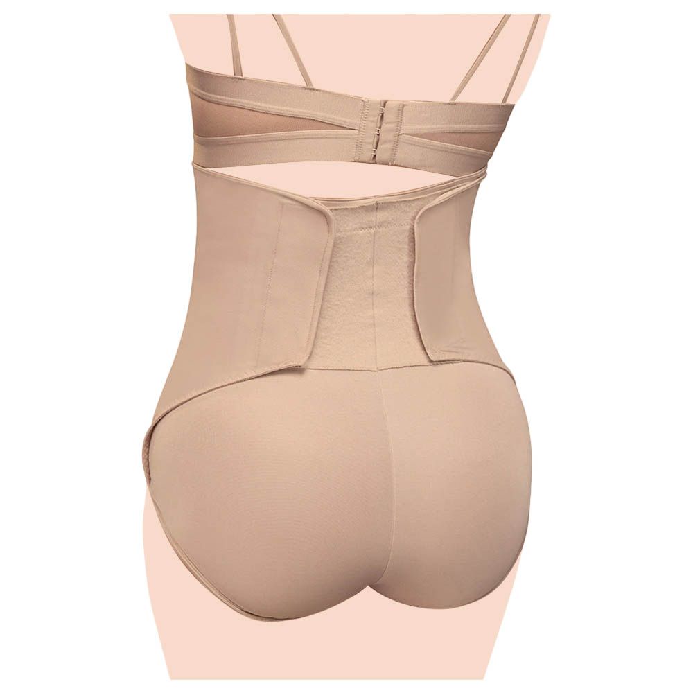 Mums & Bumps - High Waisted Postpartum Panty - Beige