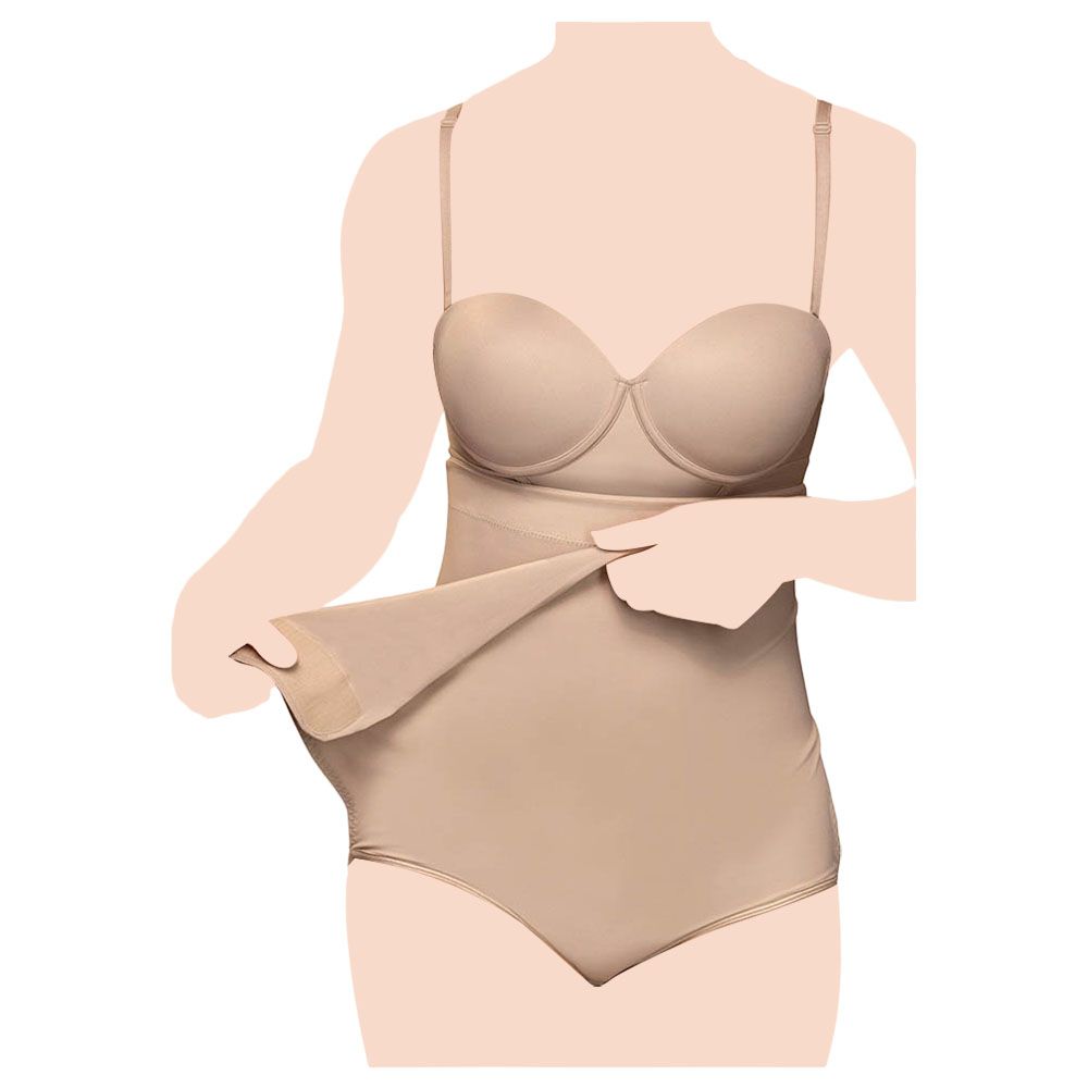 Mums & Bumps - High Waisted Postpartum Panty - Beige